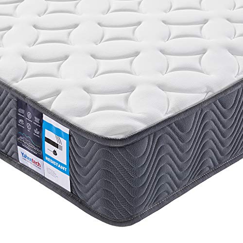 Yaheetech, Yaheetech 3ft Single Mattress 9-Zone Pocket Sprung Mattress with Breathable Knitted Fabric for Adults,Medium Firm Feel,90x190x20cm