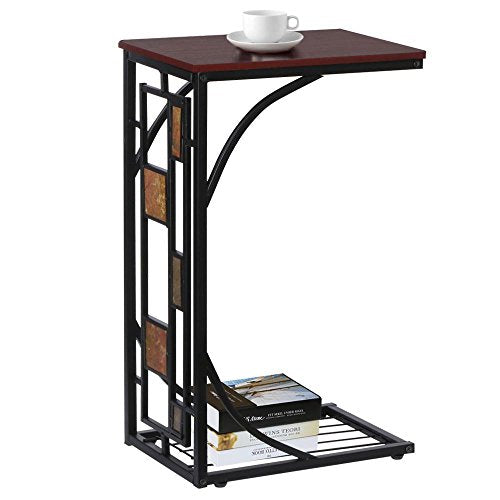Yaheetech, Yaheetech Antique Style Sofa End Table Coffee/Snack Storage Trolley Narrow Side Table for Home/Room/Office