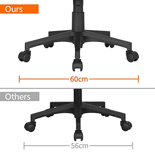 Yaheetech, Yaheetech Black Office Chair Ergonomic Computer Chair Desk Chair Adjustable Swivel Chair with Extra Large Seat and Back Support