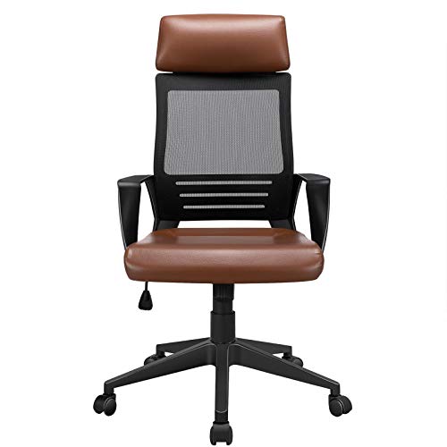 Yaheetech, Yaheetech Executive Office Chair Ergonomic Adjustable Mesh Chair Swivel Computer Desk Chair with Lumbar Support