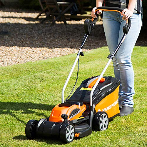 Yard Force, Yard Force 40V 32cm Cordless Lawnmower with Lithium-ion Battery and Quick Charger LM G32