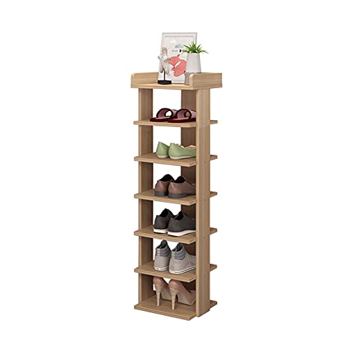 Youyijia, Youyijia 7 Tier Wooden Shoe Rack 104 * 25 * 27cm Shoe Cabinet Storage Rack Free Standing Shoe Stand Display Shelf Organiser for Home