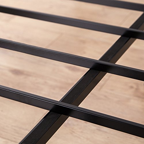ZINUS, ZINUS 27.94 cm Black Metal Platform Bed Frame with Headboard and Footboard/Premium Steel Slat Support/Mattress Foundation, Double