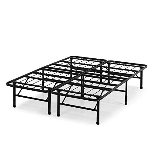 ZINUS, ZINUS 35 cm SmartBase Zero Assembly Mattress Foundation | Metal Platform Bed Frame | Easy Assembly | Under Bed Storage | Double | Black