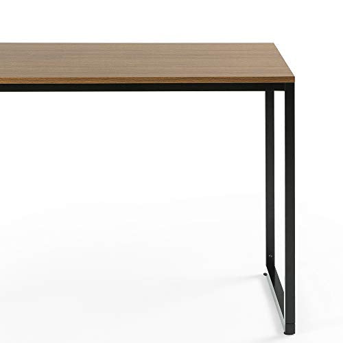 ZINUS, ZINUS Jennifer 140 cm Computer Laptop Table Desk | Home Office Study Desk | Easy Assembly | Metal Frame | Brown
