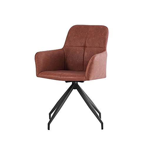 ZOONFA, ZOONFA Dining chair Living room chair Faux leather office chair Swivel chair office chair armchair Desk chair Relax chair with backrest faux
