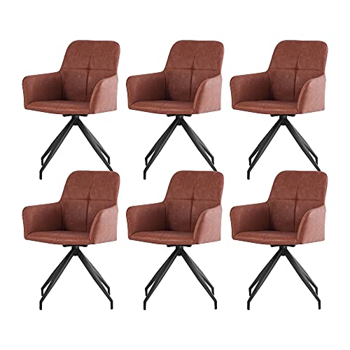ZOONFA, ZOONFA Dining chair Living room chair Faux leather office chair Swivel