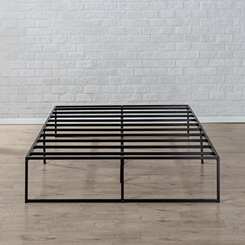 ZINUS, Zinus 35.56 cm Metal Platform Bed Frame with Steel Slat Support/Mattress Foundation, Black, Single