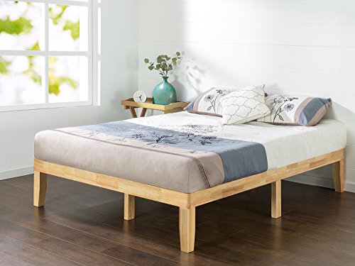 ZINUS, Zinus Moiz 35.5 cm Wood Platform Bed / No Box Spring Needed / Wood Slat Support / Natural Finish, Single
