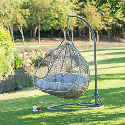 scotrade, scotrade New Comfortable Siena Hanging Snuggle Egg Chair Style Seats up to 2 Garden use.