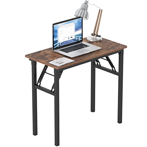 soges, soges Folding Desk Table Computer Desks 80cm x 40cm No Assembly Needed Workstation Home Office Desk Study Desk with BIFMA