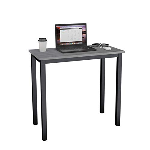 soges, soges Need Computer Desks 80x40cm computer Workstation Study Desk Writing table for Home Office,Grey,AC3LB-8040