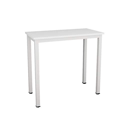 soges, soges Need Computer Desks 80x40cm computer Workstation Study Desk Writing table for Home Office,White,AC3DW-8040