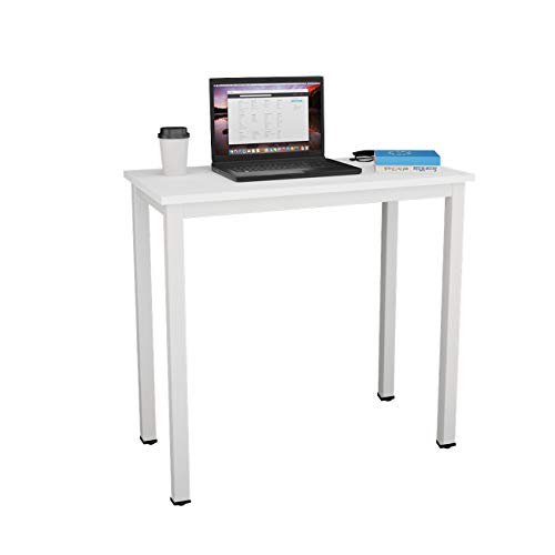 soges, soges Need Computer Desks 80x40cm computer Workstation Study Desk Writing table for Home Office,White,AC3DW-8040