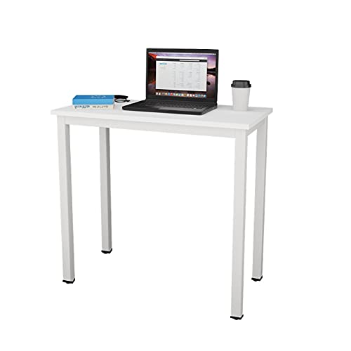sogesfurniture, sogesfurniture Compact Computer Desk PC Laptop Table, Simple Home Study Table Writing Desk for Student, BHEU-AC3-8040 (White)