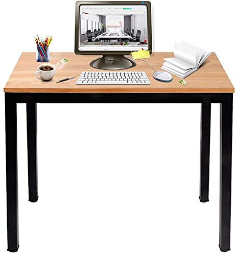 sogesfurniture, sogesfurniture Compact Computer Desk PC Laptop Table, Simple Home Study Table Writing Desk for Student, Multipurpose Workstation Office