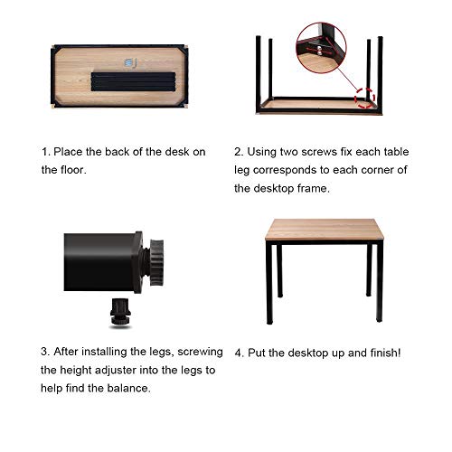 sogesfurniture, sogesfurniture Computer Desk Office Study Writing Desk Computer PC Laptop Table Workstation Dining Gaming Table for Home Office