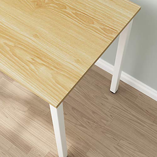 sogesfurniture, sogesfurniture Computer Desk Office Workstation Desk Study Writing Desk PC Laptop Table Simple Table for Home Office, 120x60x73cm, Light Maple BHEU-LD-AC120LO