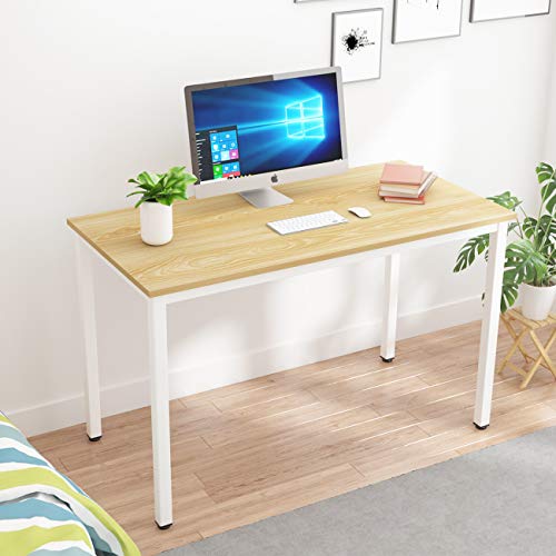 sogesfurniture, sogesfurniture Computer Desk Office Workstation Desk Study Writing Desk PC Laptop Table Simple Table for Home Office, 120x60x73cm, Light Maple BHEU-LD-AC120LO