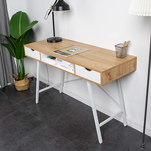 sogesfurniture, sogesfurniture Computer Desk Study Writing Table PC Laptop Table Dressing Table Home Office White Table