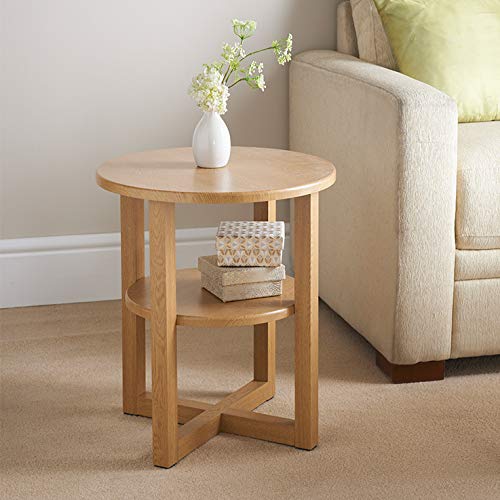 spot on dealz, spot on dealz Small Oak Side Lamp Plant Coffee Table, Hallway/Room Furniture