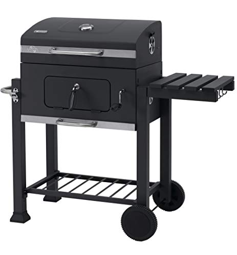 Tepro, tepro Grillwagen Toronto Click Charcoal Barbecue, Anthracite/Stainless Steel