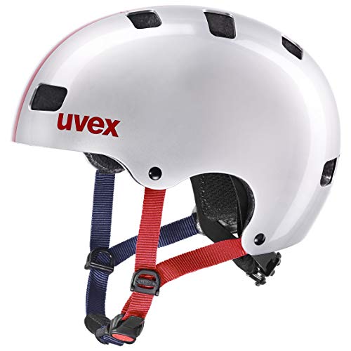 Uvex, uvex Unisex-Youth Kid 3 Bike Helmet, Race Silver, 55-58 cm
