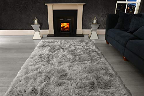 viceroy bedding, viceroy bedding 9cm Extra Thick Dense Pile SHAGGY RUG with SPARKLE SHINE Strands - For Living Room Area Rugs - Modern Luxurious Super