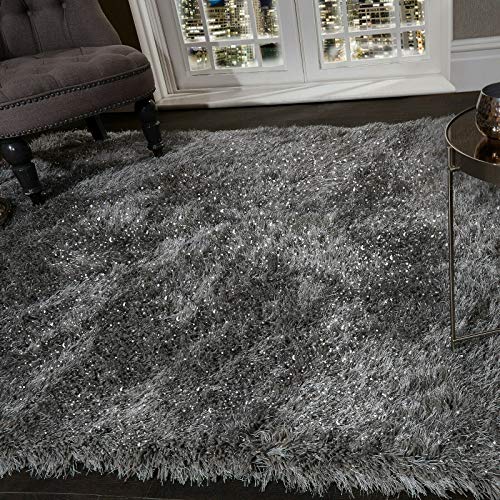 viceroy bedding, viceroy bedding SHAGGY RUG Super Plush Extra Large Rugs Living Room with SHIMMERING SPARKLE GLITTER STRANDS Fluffy 55mm