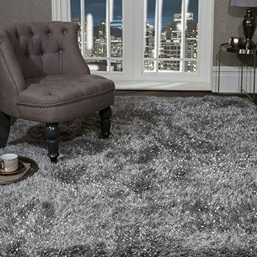 viceroy bedding, viceroy bedding SHAGGY RUG Super Plush Extra Large Rugs Living Room with SHIMMERING SPARKLE GLITTER STRANDS Fluffy 55mm