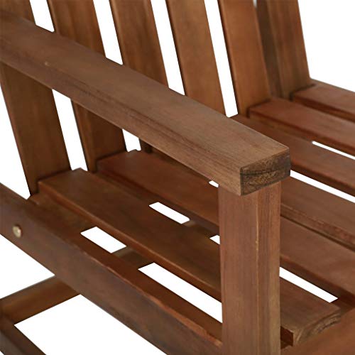 vidaXL, vidaXL 2X Solid Acacia Wood Garden Sofa Chairs with Armrests Outdoor Seat