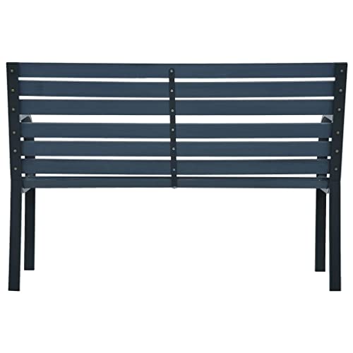 vidaXL, vidaXL Garden Bench Practical Design Outdoor Patio Seating Chair Furniture 120cm Grey Wood