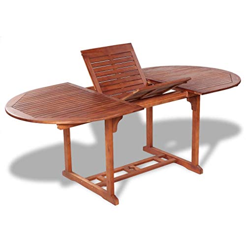 vidaXL, vidaXL Outdoor Extendable Dining Table Acacia Wood Kitchen Garden Furniture
