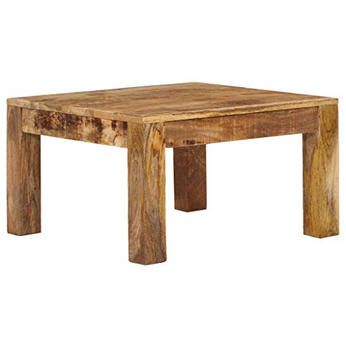 vidaXL, vidaXL Solid Mango Wood Coffee Table 60x60x35cm Living Room Furniture Stand