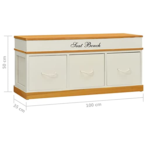 vidaXL, vidaXL Wooden Storage Bench Entryway Bench Shoe Cabinet Organization Home Furniture