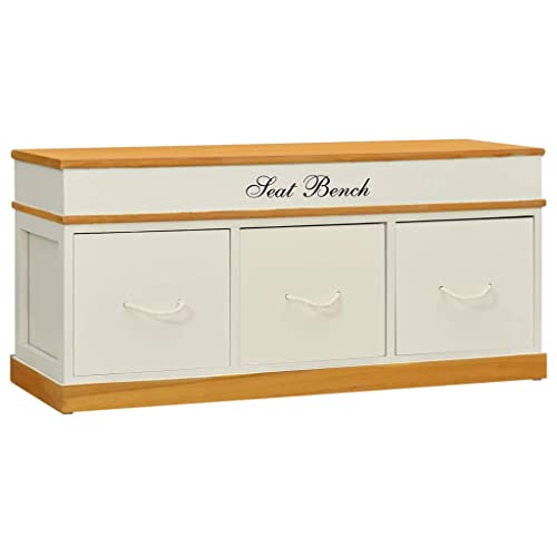 vidaXL, vidaXL Wooden Storage Bench Entryway Bench Shoe Cabinet Organization Home Furniture