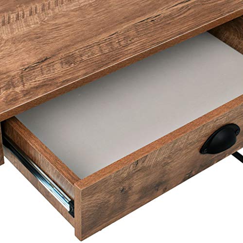 vidaXL, vidaXL Writing Desk with Drawer Oak Colour Industrial Style Computer Table