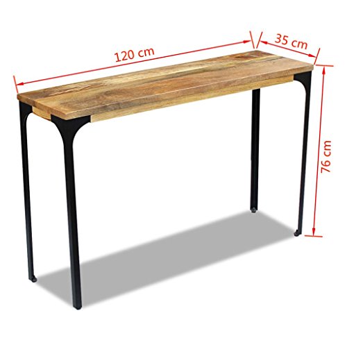 vidaXL, vidaXL vidaXL Console Table Cabinet Sideboard Home Furniture Mango Wood 120x35x76 cm